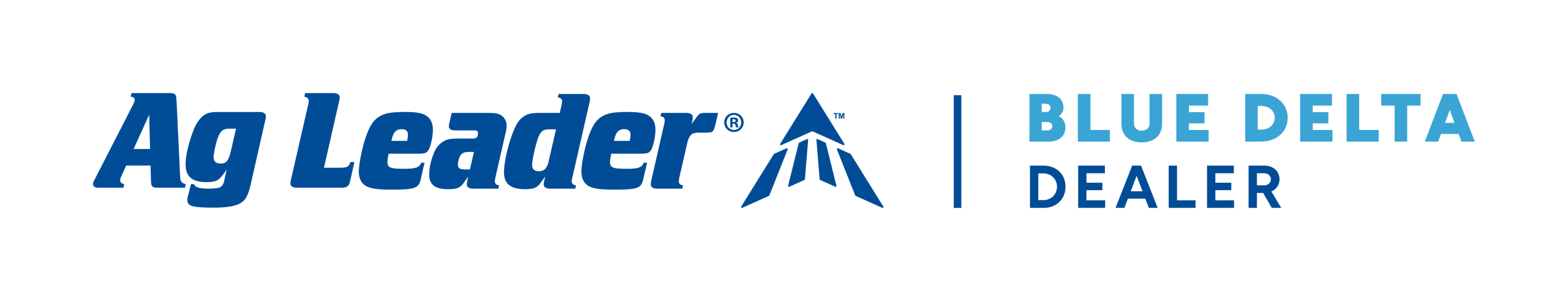 Ag Leader Blue Delta Dealer logo